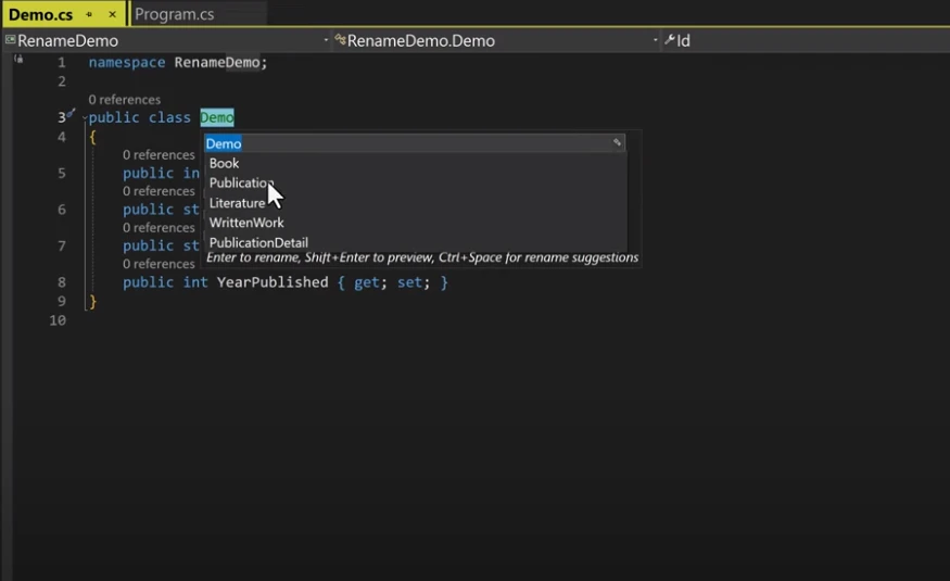 Revolutionizing Renaming In Visual Studio With Ai 7 related to Renaming Classes